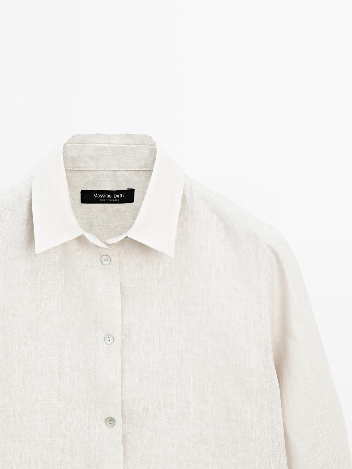 MASSIMO DUTTI CHEMISE FLUIDE 100 % LIN