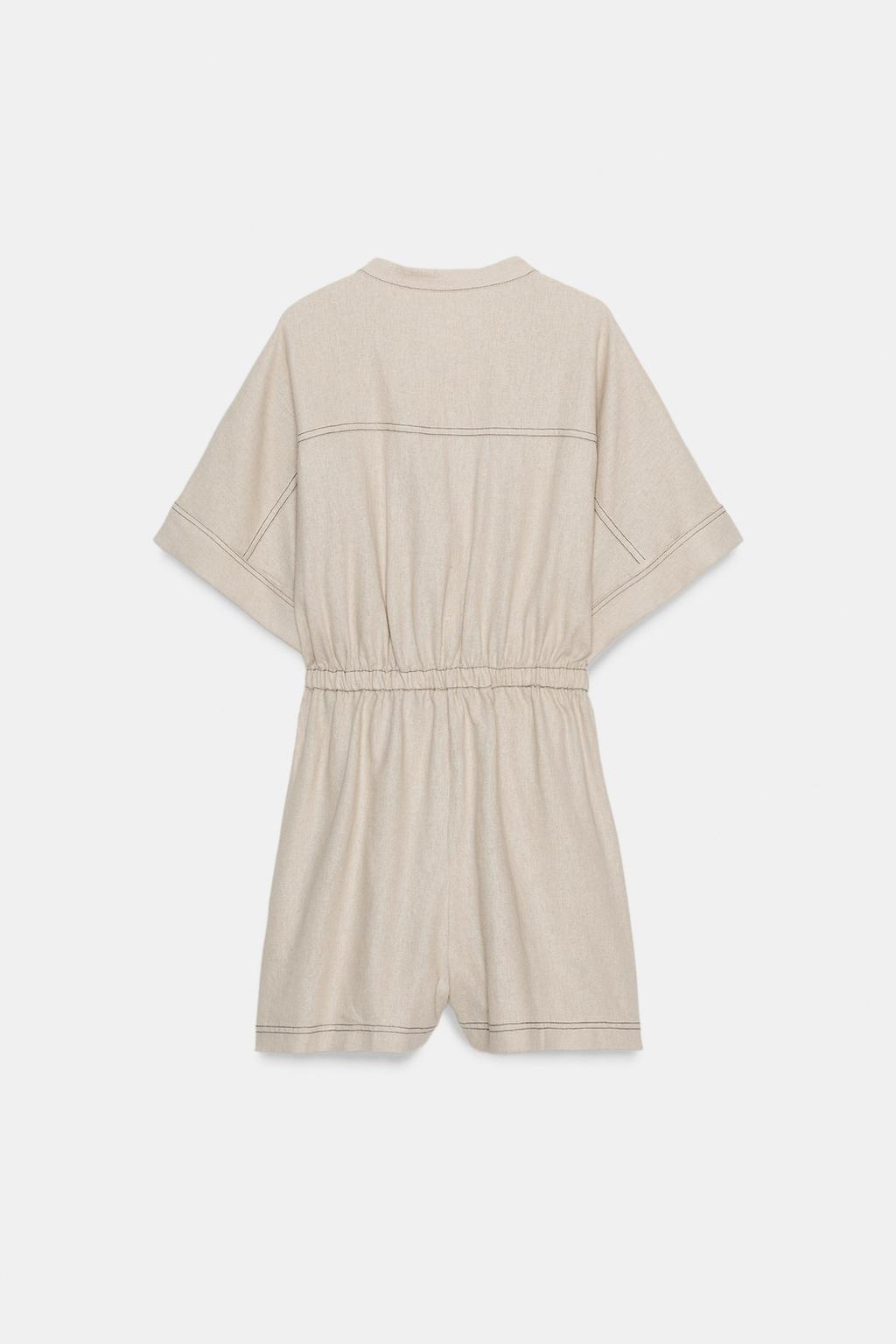 TOPSTITCHING PLAYSUIT