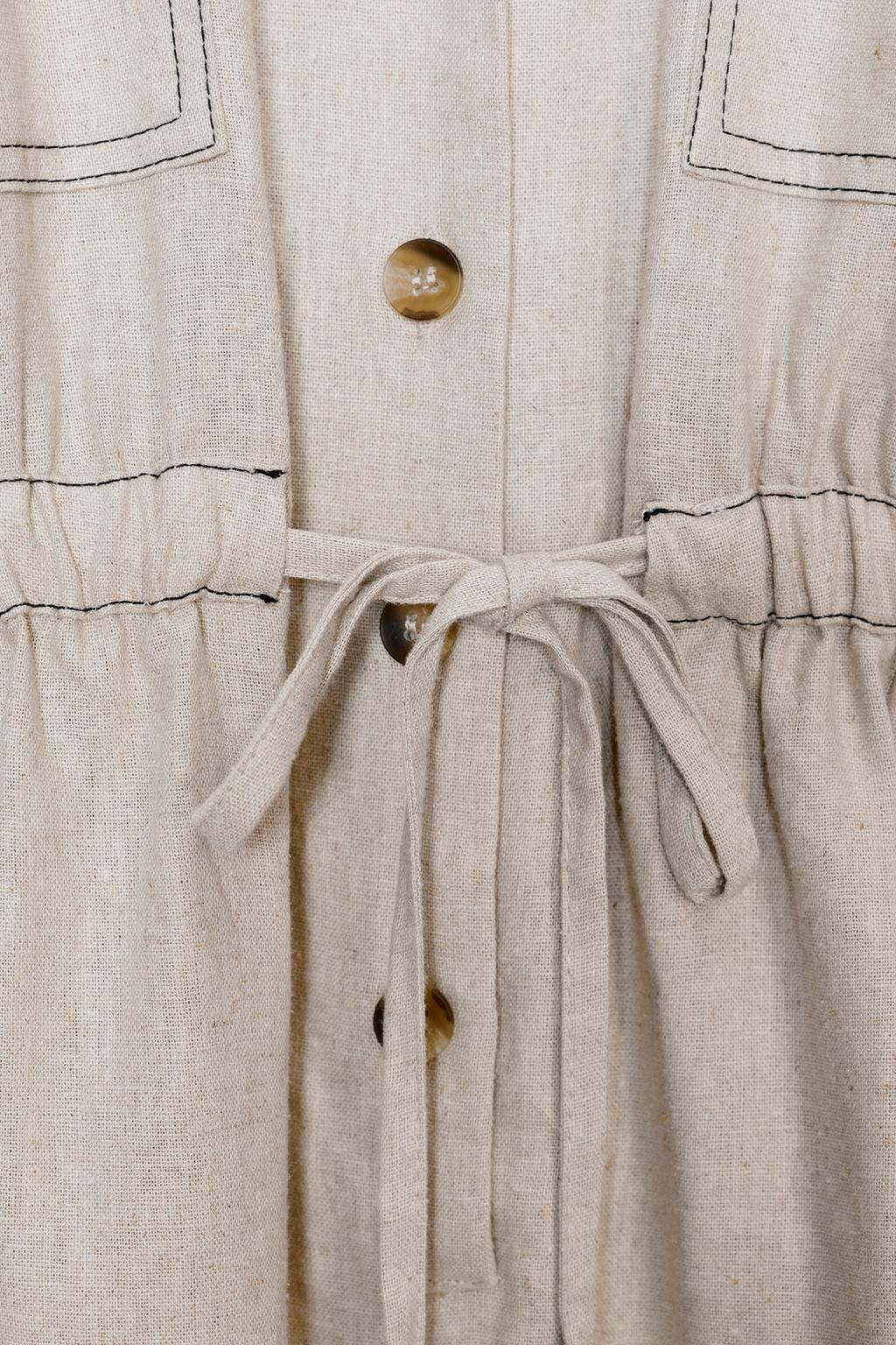 TOPSTITCHING PLAYSUIT