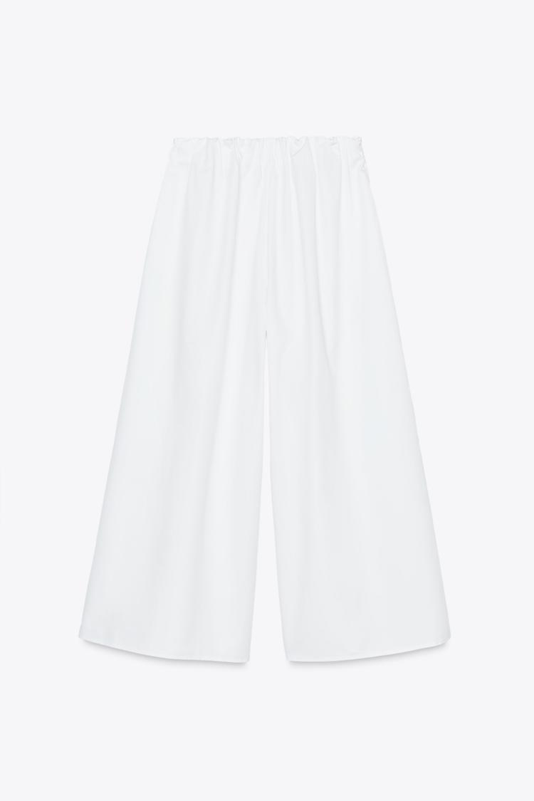 ENSEMBLE CHEMISE COURTE EN POPELINE | PANTALON STYLE JUPE-CULOTTE