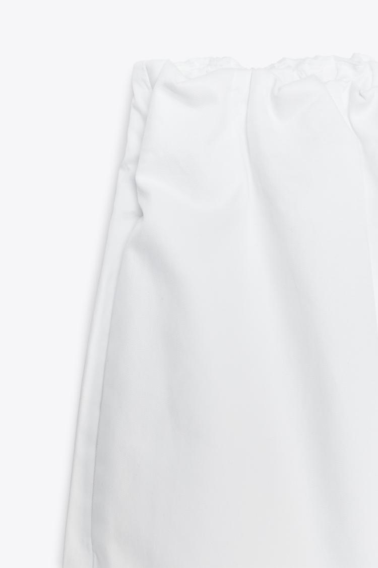ENSEMBLE CHEMISE COURTE EN POPELINE | PANTALON STYLE JUPE-CULOTTE