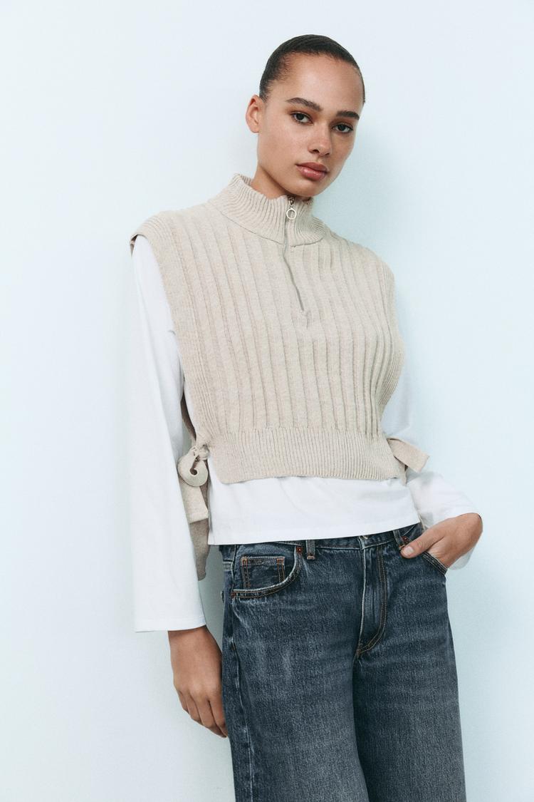 T-SHIRT GILET ZIPPÉ