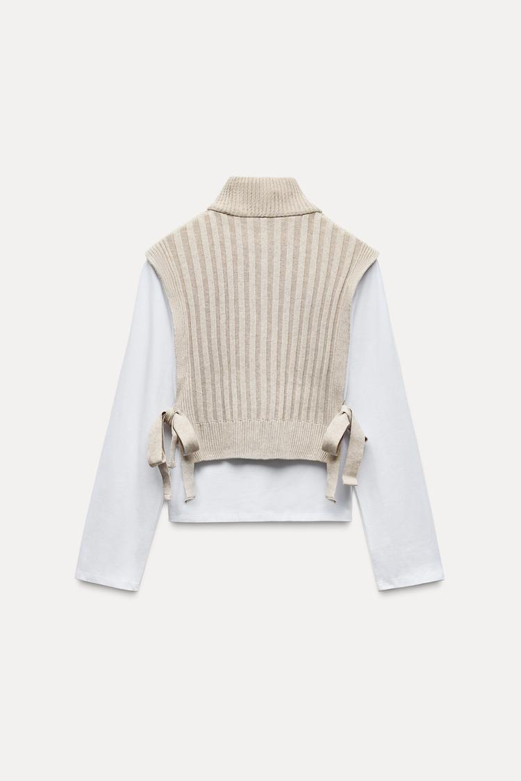 T-SHIRT GILET ZIPPÉ