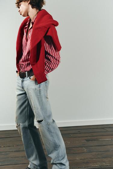CHEMISE OVERSIZE EN POPELINE RAYÉE