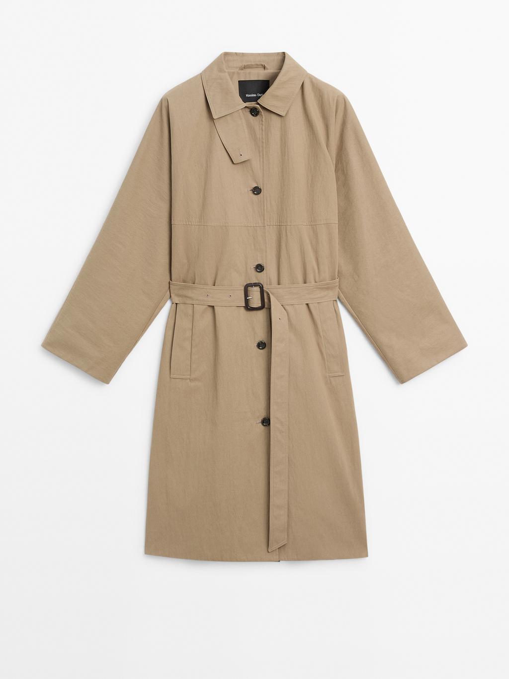 TRENCH EN COTON MÉLANGÉ