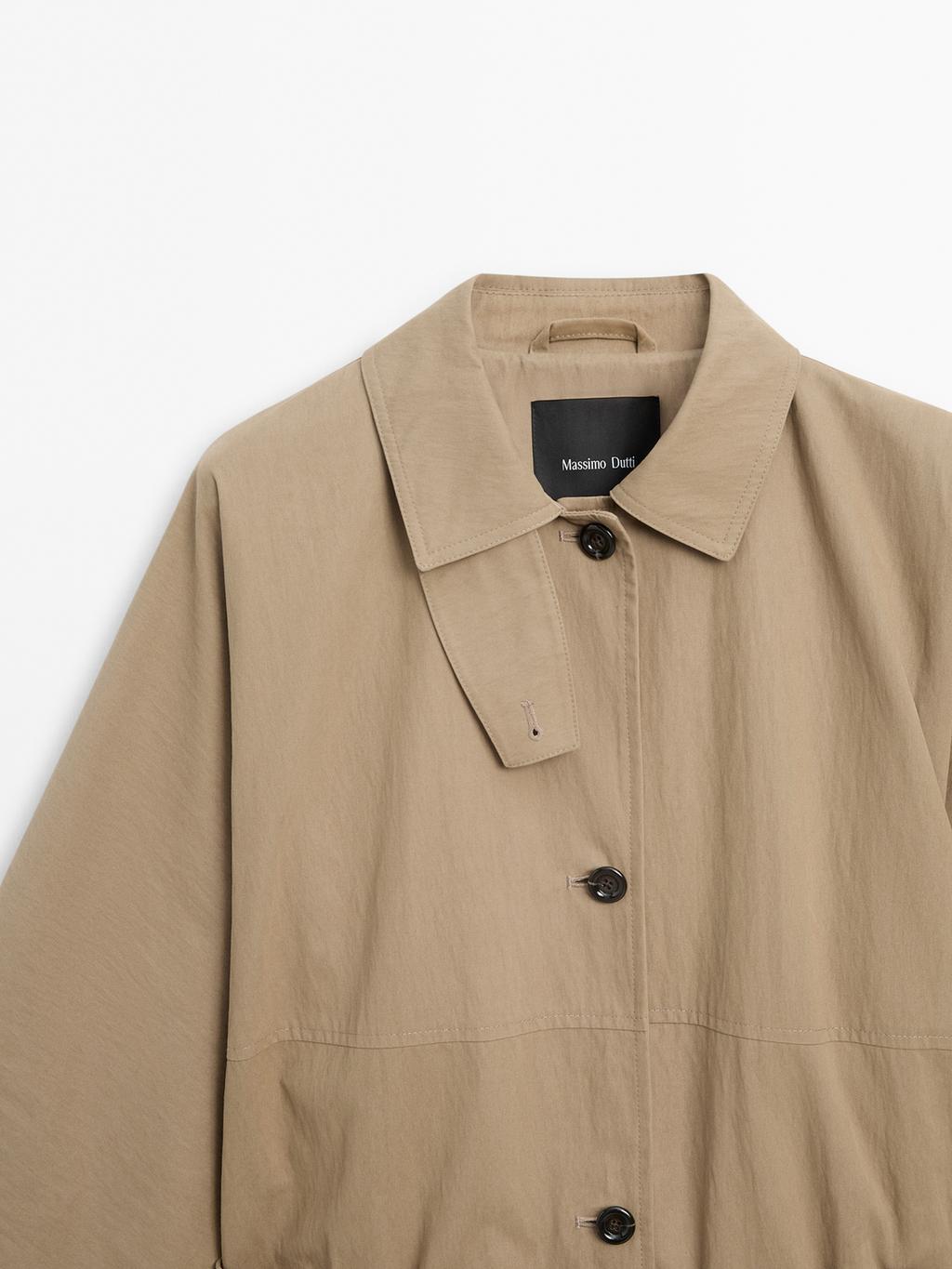 TRENCH EN COTON MÉLANGÉ