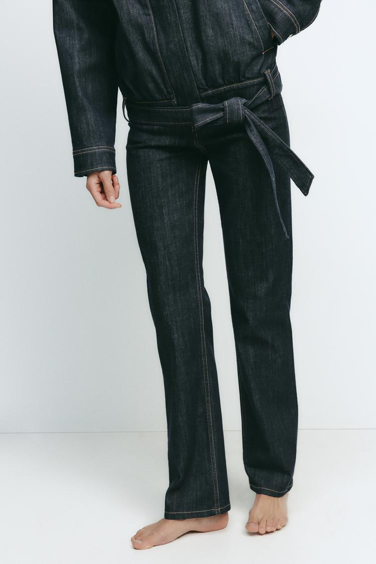 VESTE EN JEAN TRF AVEC CEINTURE