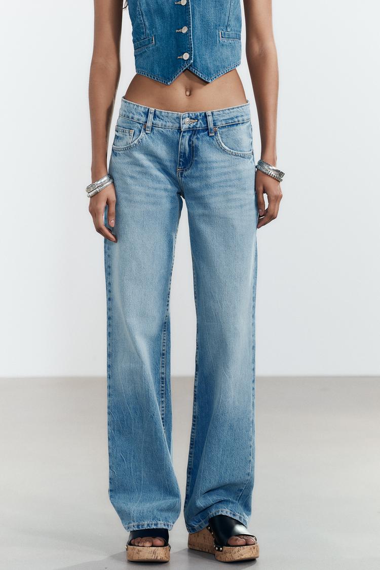 JEAN TRF WIDE LEG TAILLE BASSE