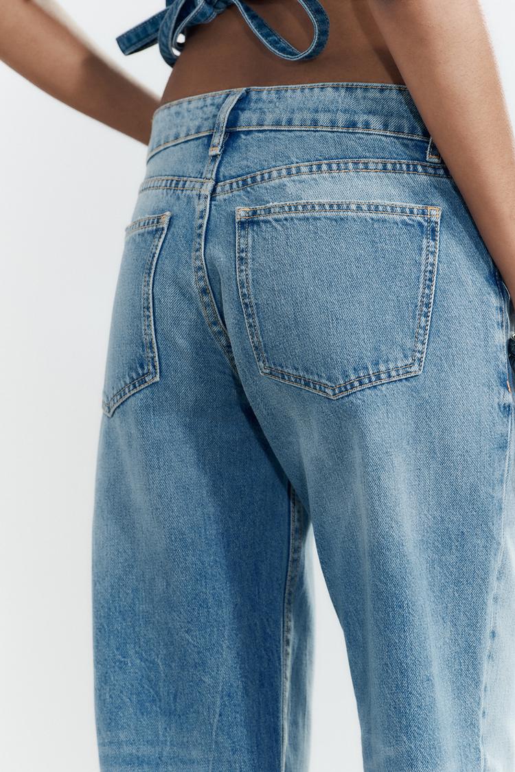 JEAN TRF WIDE LEG TAILLE BASSE