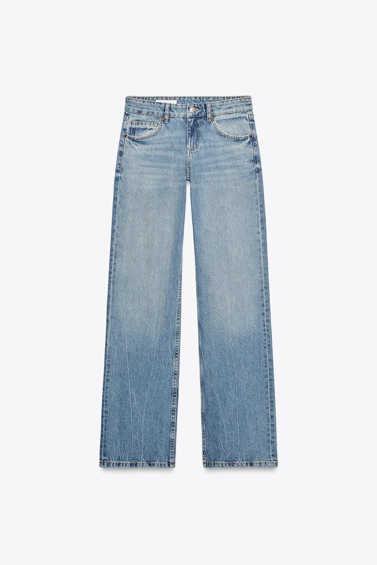 JEAN TRF WIDE LEG TAILLE BASSE