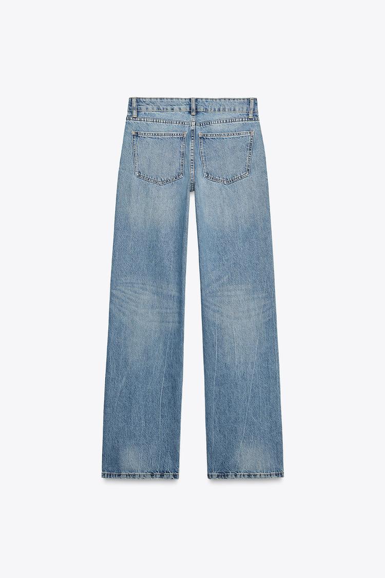 JEAN TRF WIDE LEG TAILLE BASSE