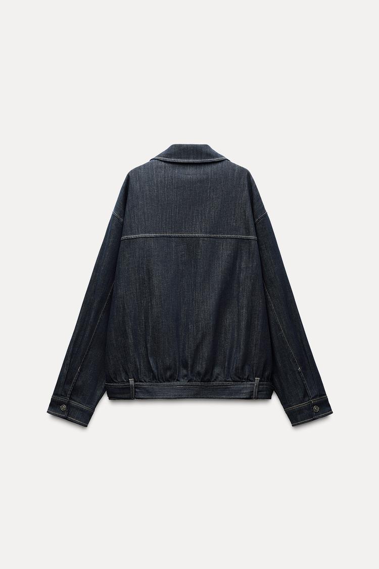 VESTE EN JEAN TRF AVEC CEINTURE
