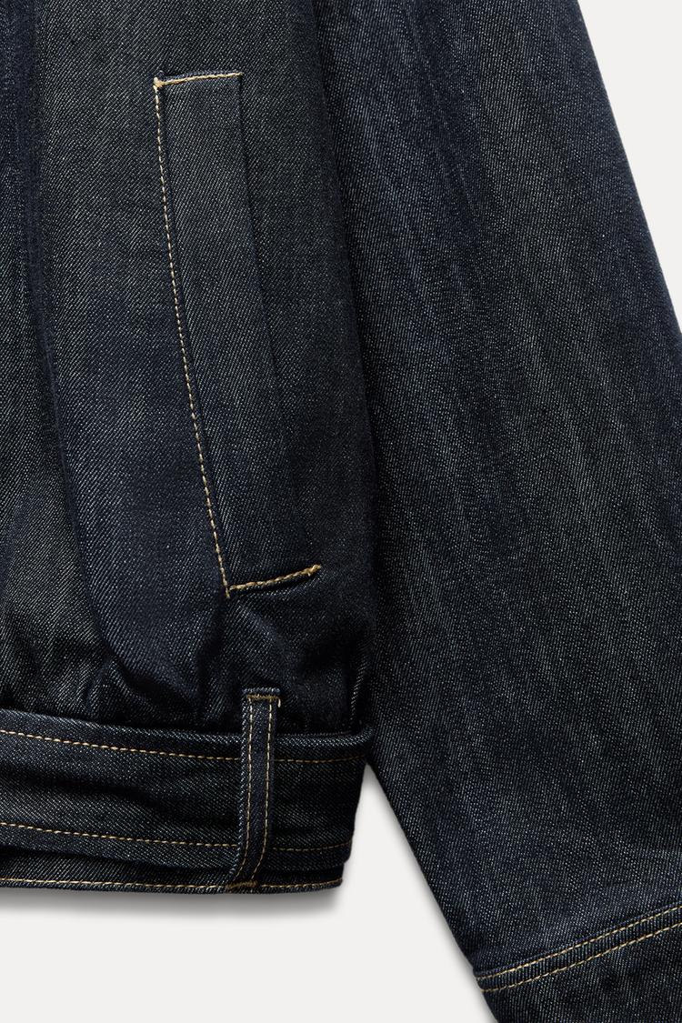 VESTE EN JEAN TRF AVEC CEINTURE