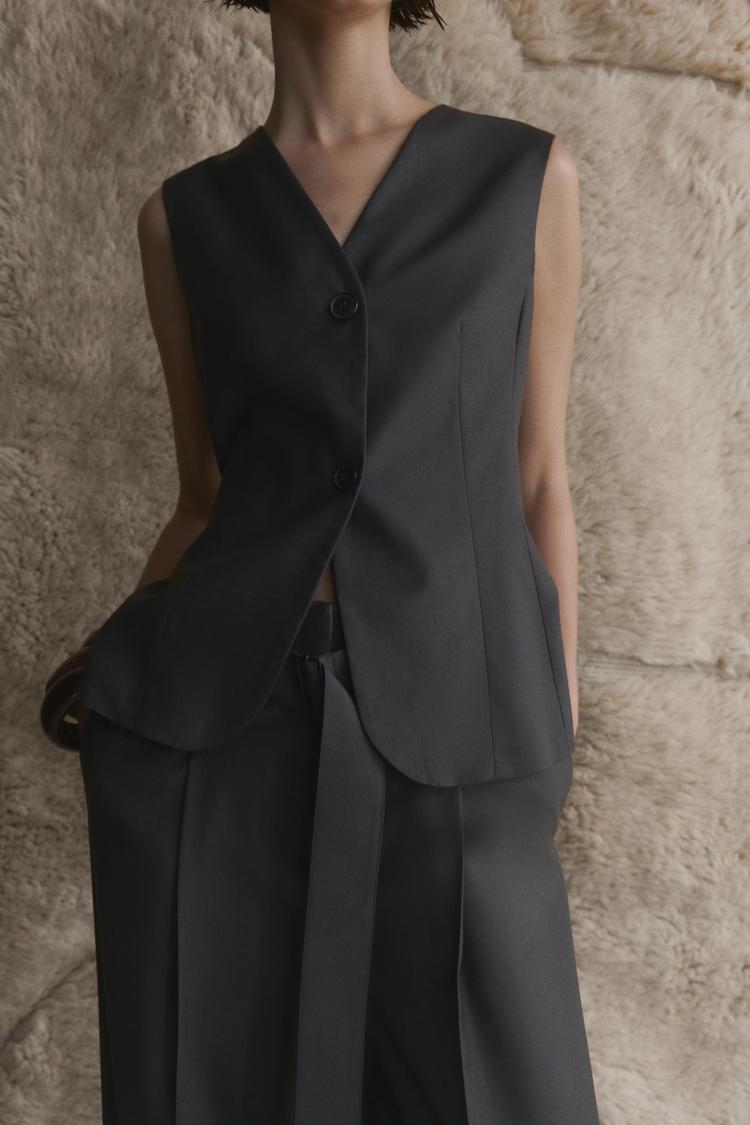 GILET ZW COLLECTION BUTTONED WAISTCOAT