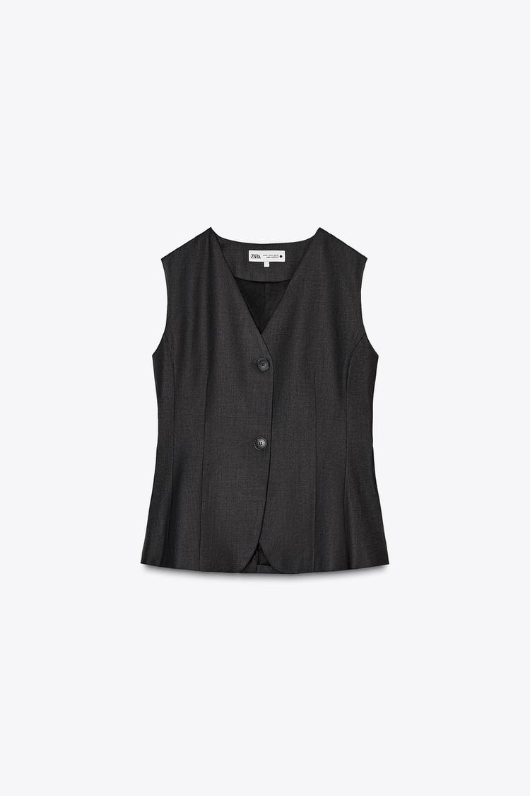 GILET ZW COLLECTION BUTTONED WAISTCOAT