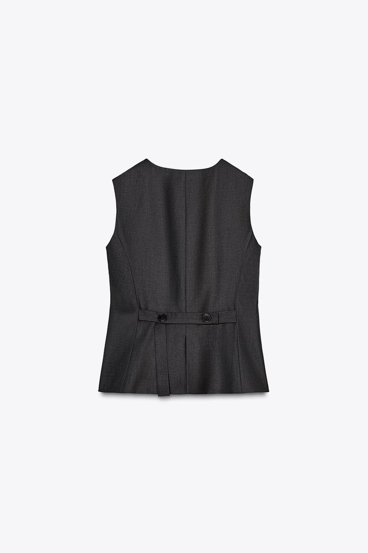 GILET ZW COLLECTION BUTTONED WAISTCOAT