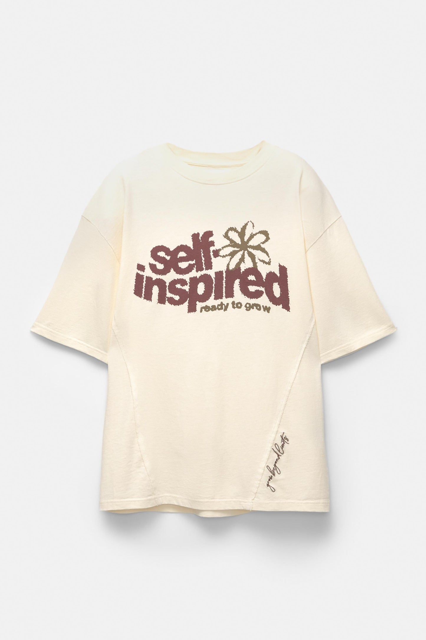 T-SHIRT WITH FLOWER 🌺🌹 PRINTED GRAPHIC