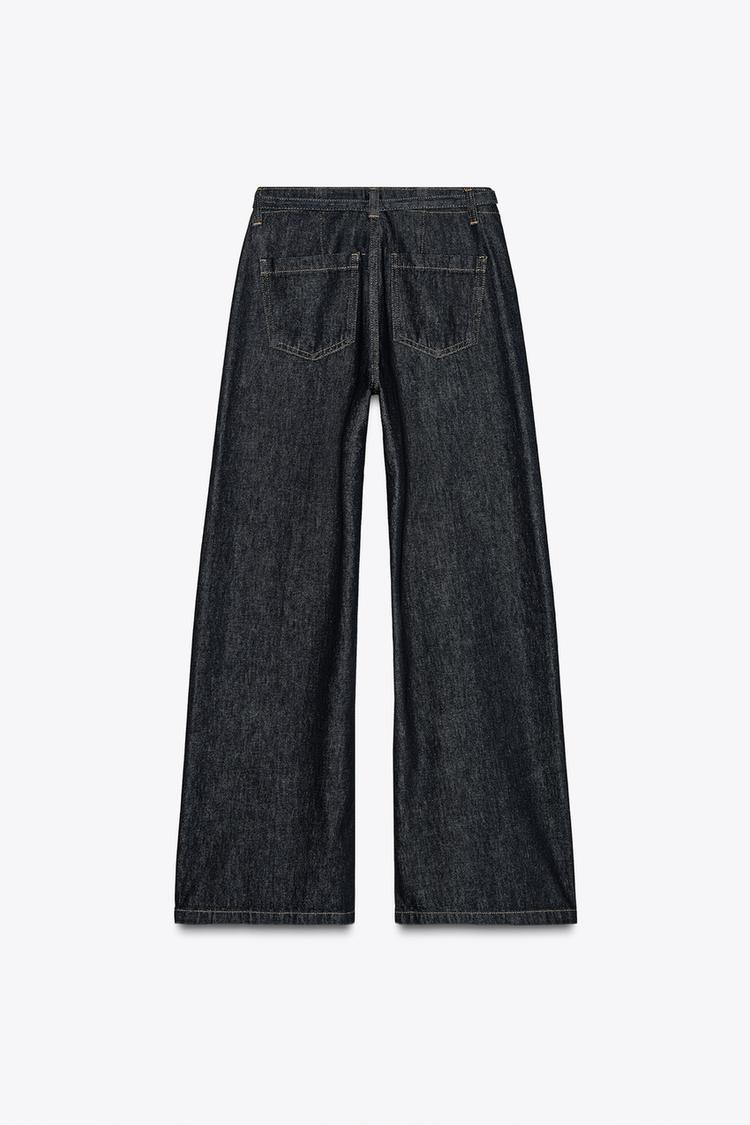 ENSEMBLE GILET SANS MANCHES Z1975 COURT EN DENIM | JEAN Z1975 BOOTCUT TAILLE HAUTE AVEC CEINTURE
