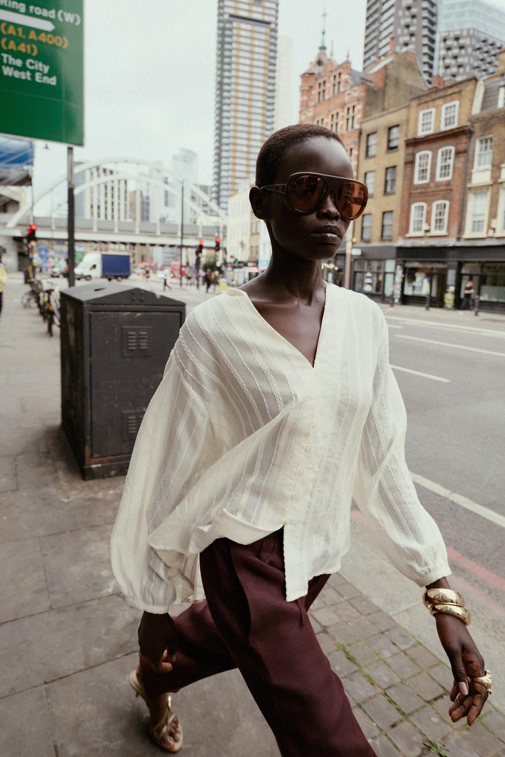 BLOUSE RAYÉE RUSTIQUE