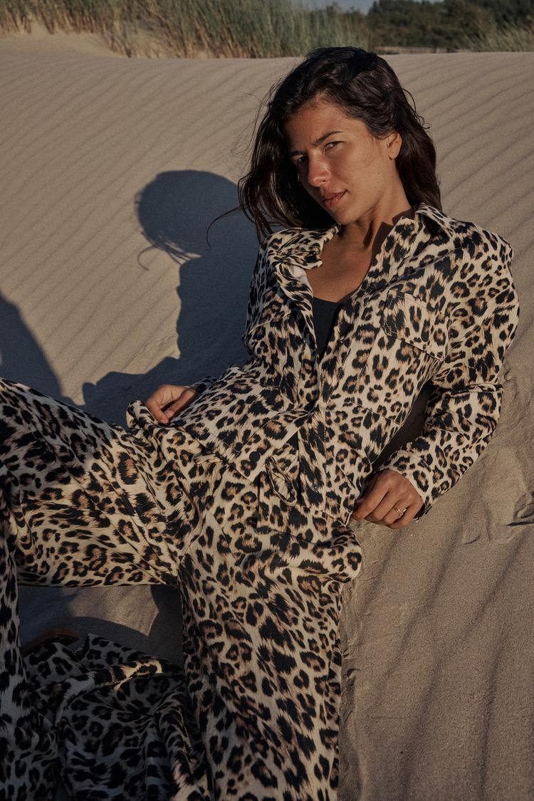 SURCHEMISE EN LIN À IMPRIMÉ ANIMAL 🐆
