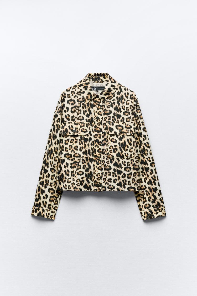 SURCHEMISE EN LIN À IMPRIMÉ ANIMAL 🐆
