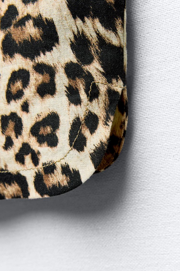 SURCHEMISE EN LIN À IMPRIMÉ ANIMAL 🐆