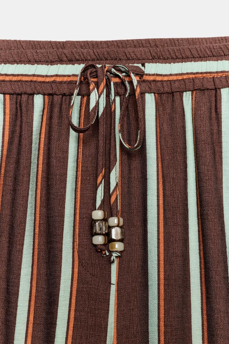 ENSEMBLE VESTE CROISÉE | PANTALON LARGE À RAYURES