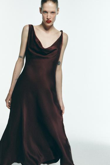 ROBE LONGUE SATINÉE ZW COLLECTION