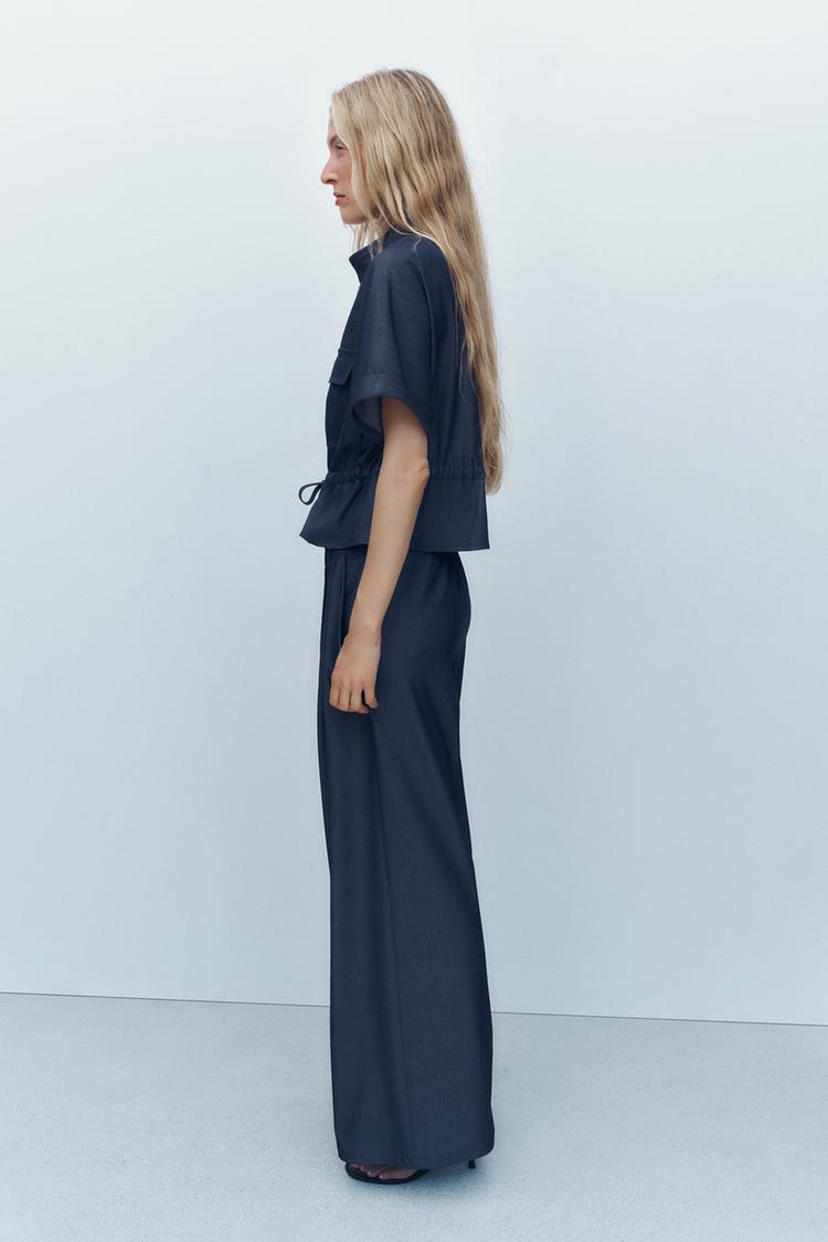 PANTALON LARGE À PINCES