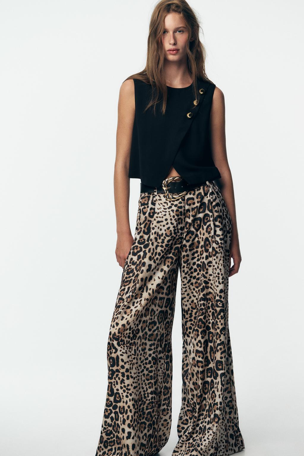 PANTALON LARGE SATINÉ SANS CEINTURE