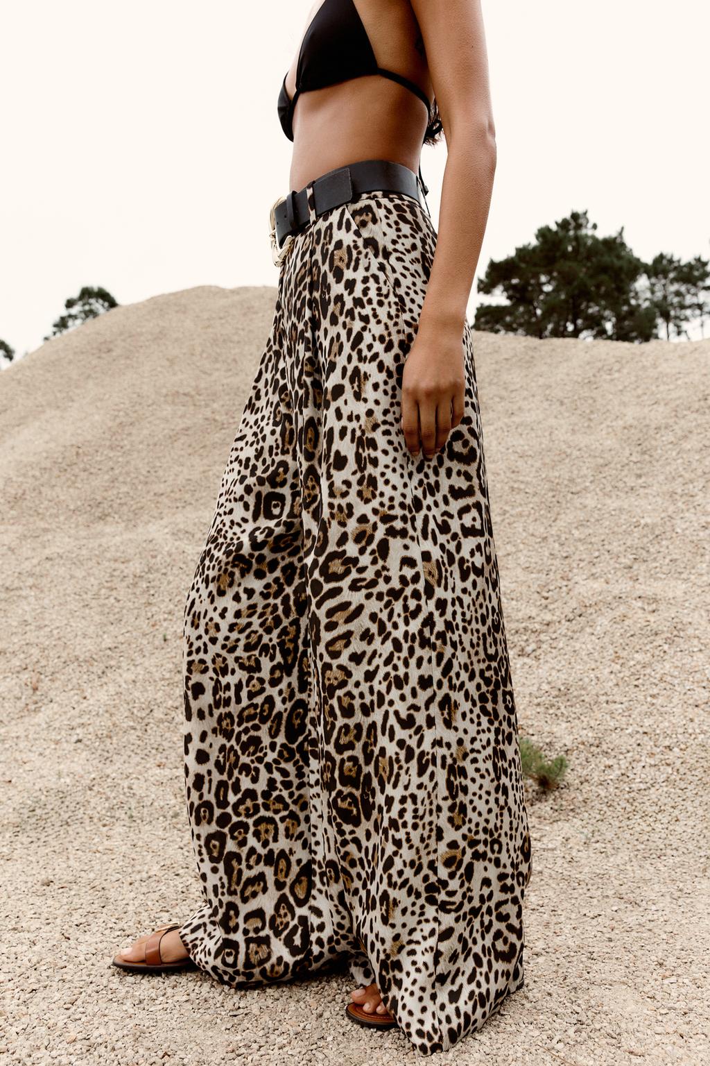 PANTALON LARGE SATINÉ SANS CEINTURE