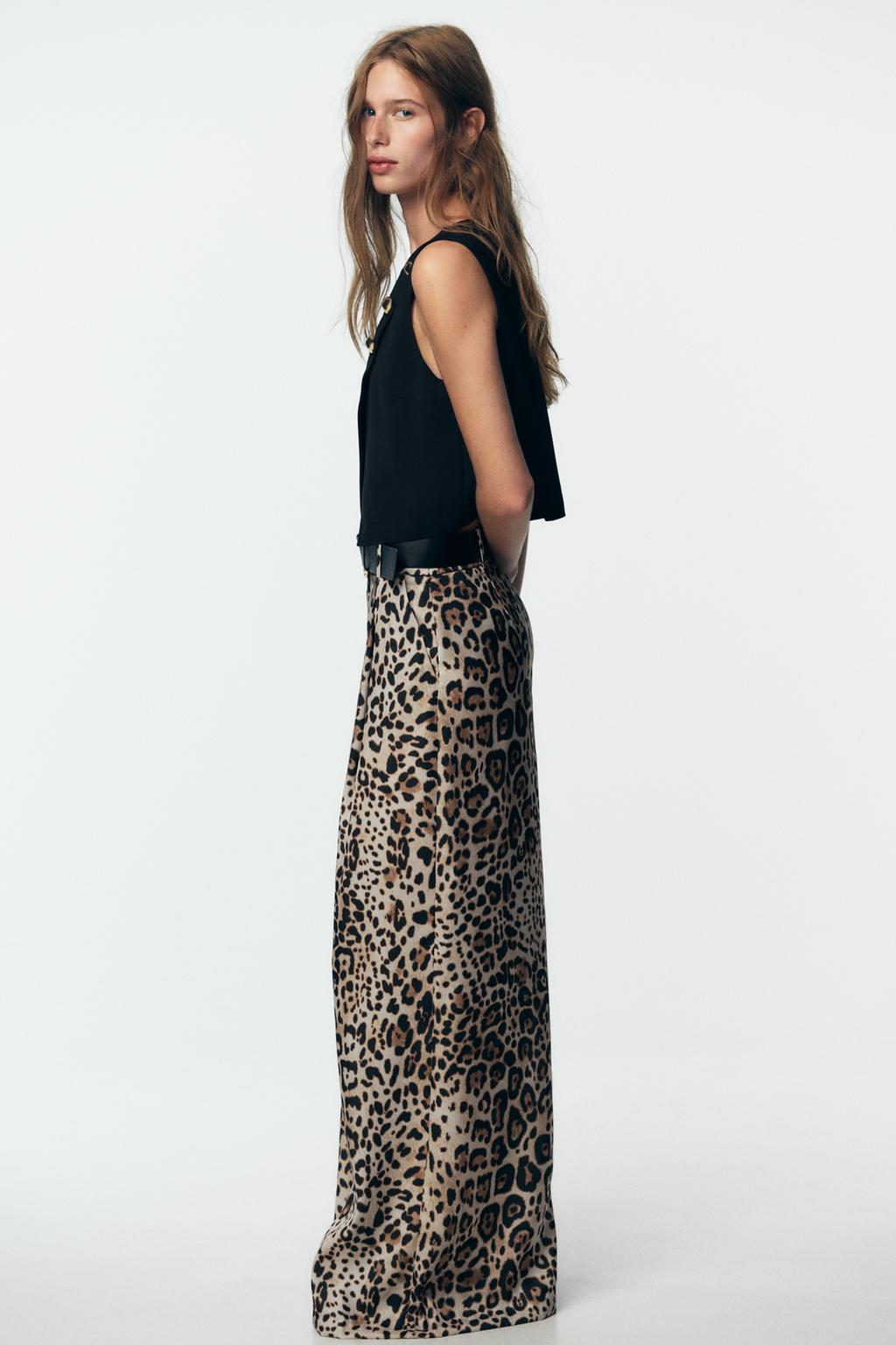 PANTALON LARGE SATINÉ SANS CEINTURE