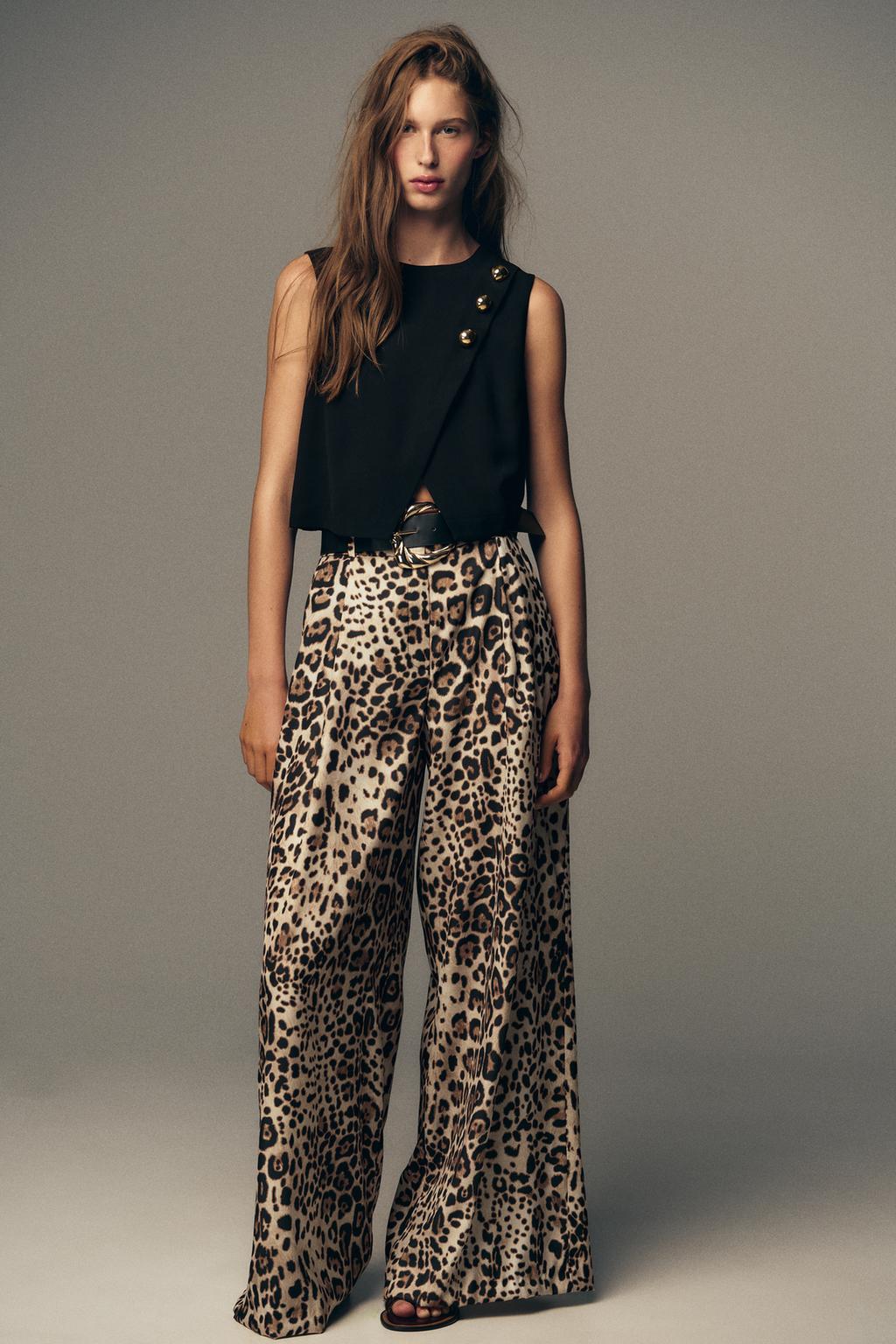 PANTALON LARGE SATINÉ SANS CEINTURE