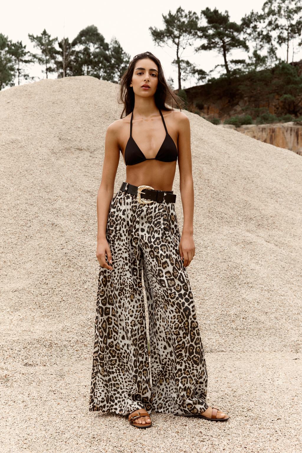 PANTALON LARGE SATINÉ SANS CEINTURE