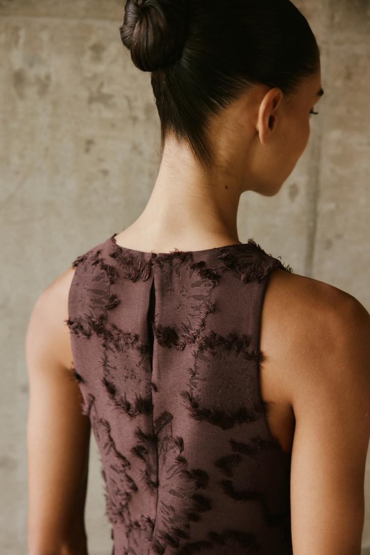 ROBE COURTE TISSU STRUCTURE
