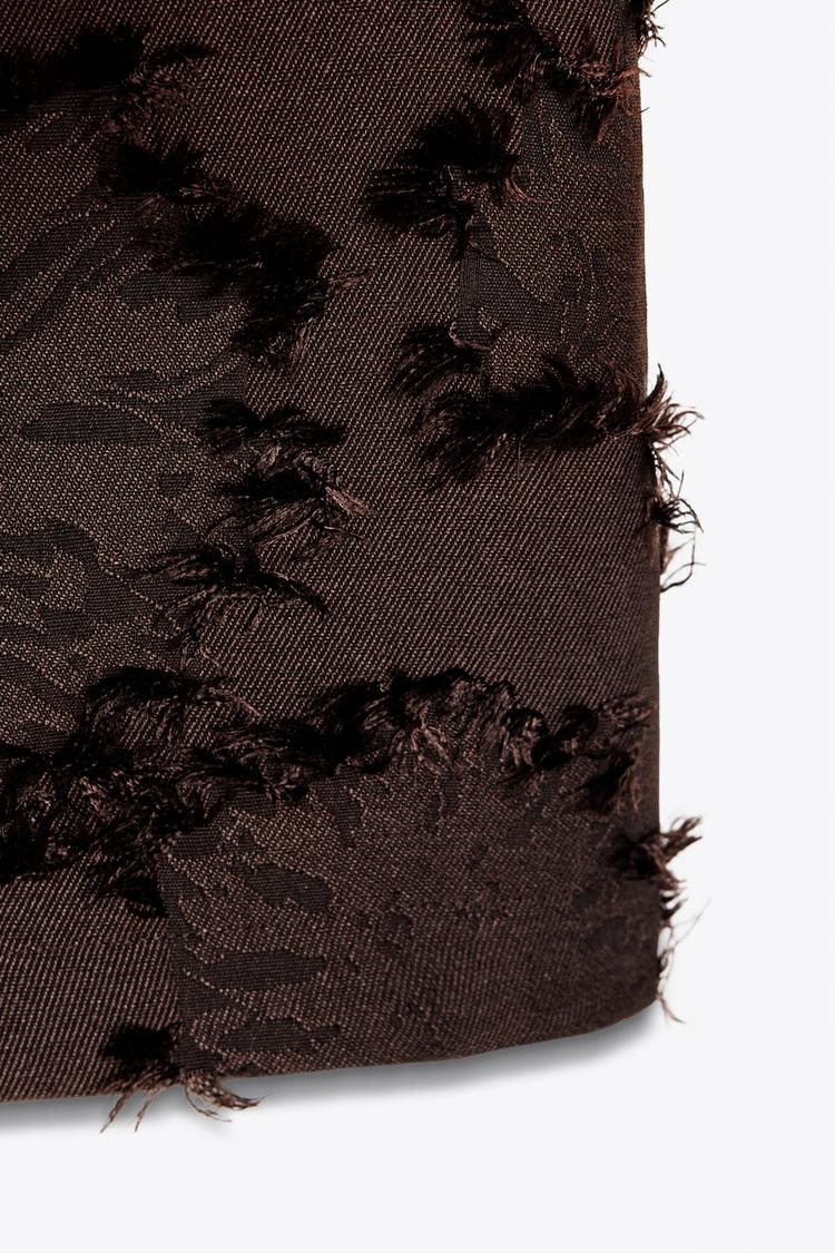 ROBE COURTE TISSU STRUCTURE