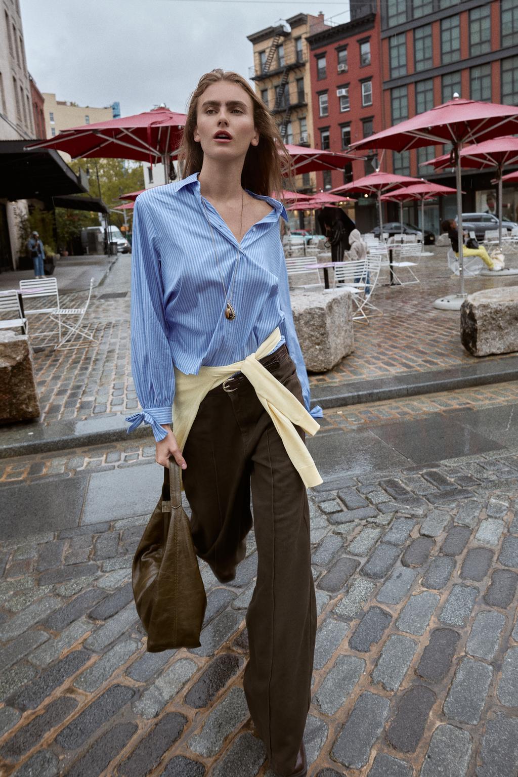 CHEMISE POPELINE AVEC LACETS