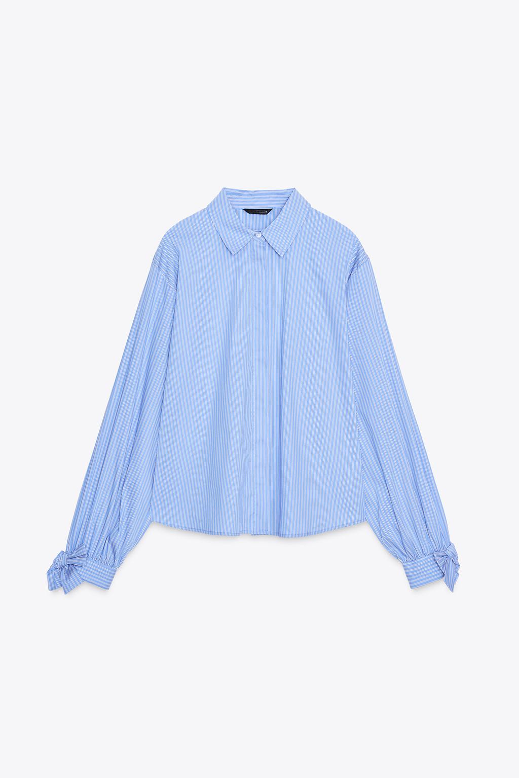 CHEMISE POPELINE AVEC LACETS