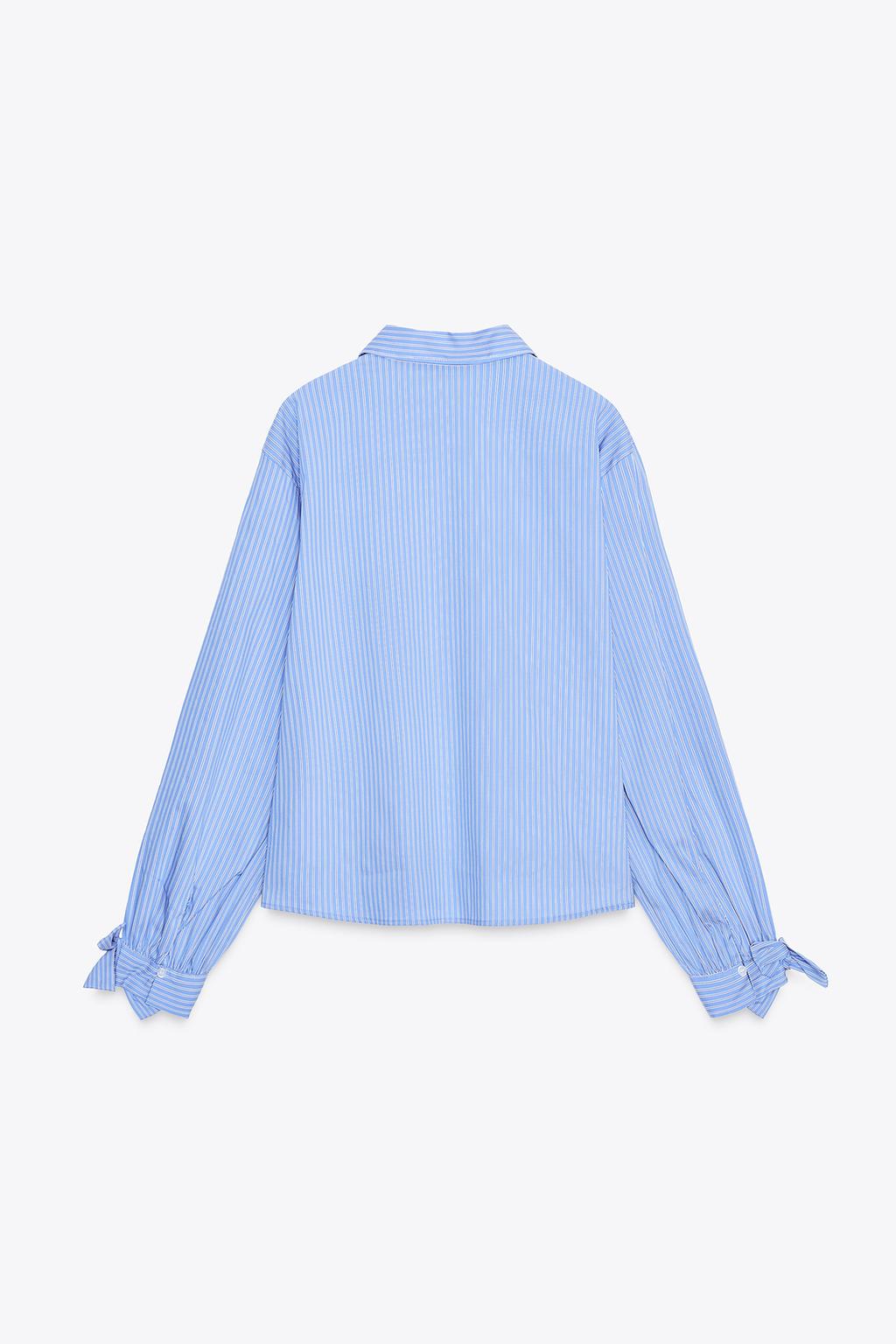 CHEMISE POPELINE AVEC LACETS