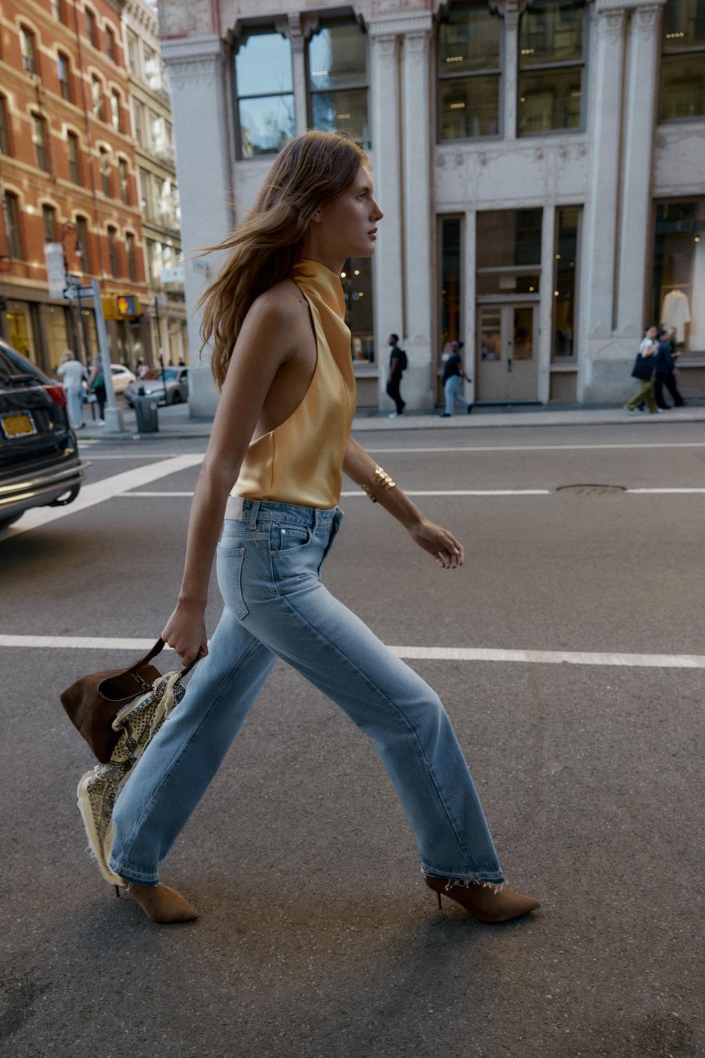 TOP HALTER SATINÉ