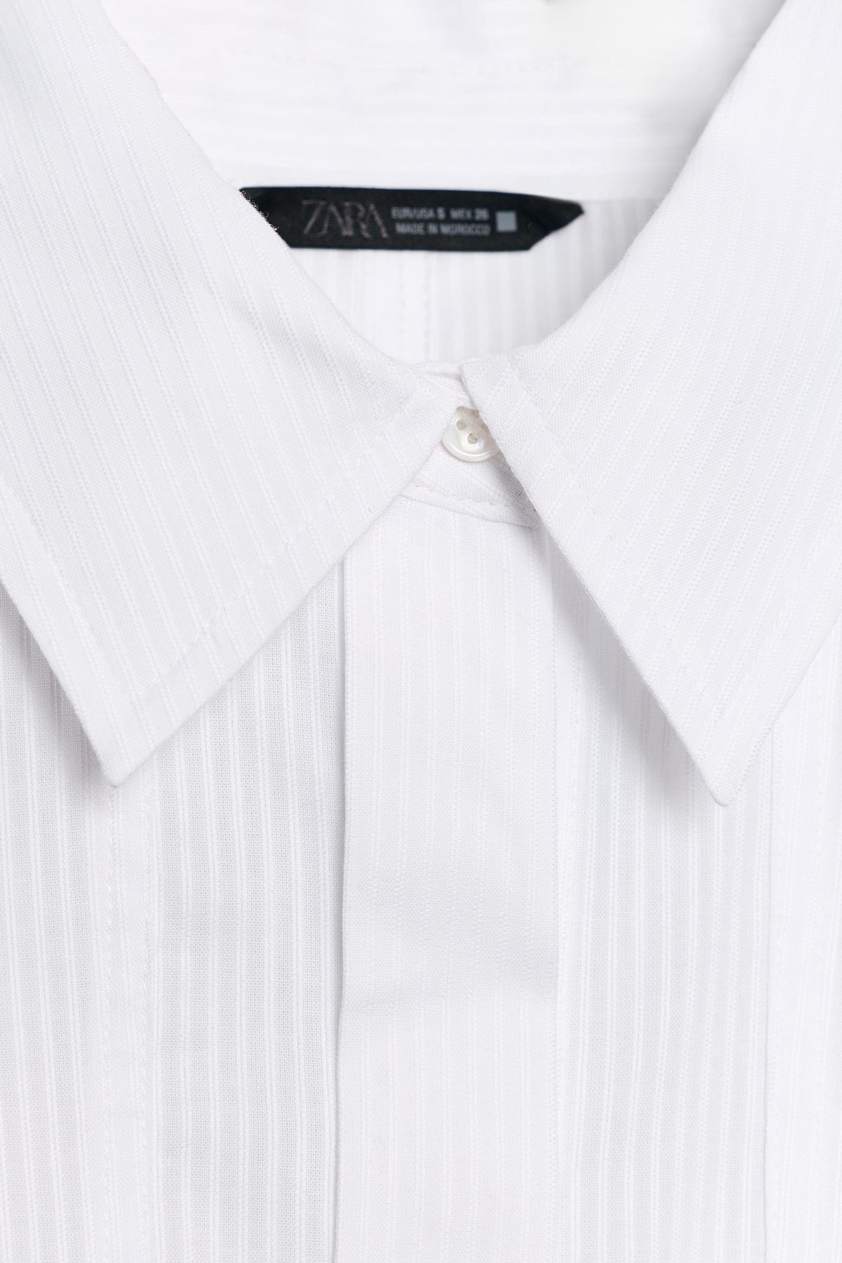 CHEMISE EN POPELINE PLIS