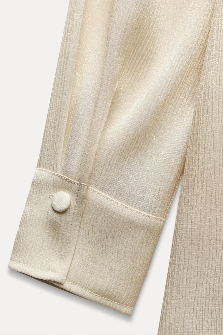 BLAZER BRILLANT EFFET PLISSÉ