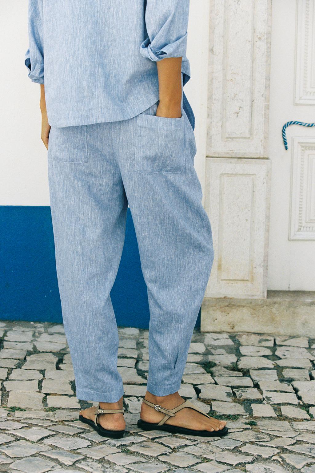LINEN BLEND JOGGERS