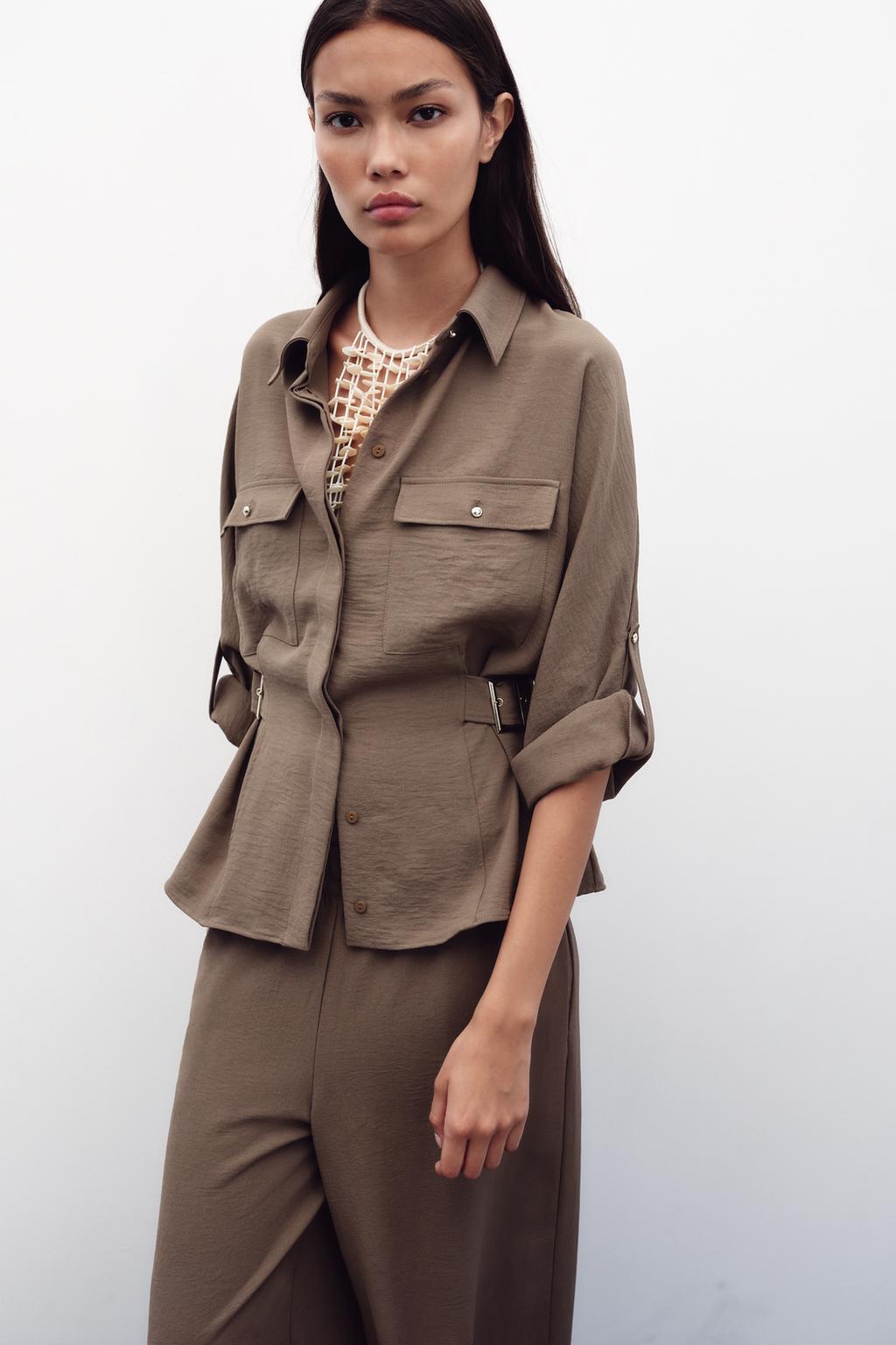 CHEMISE SAFARI BOUCLES LATÉRALES