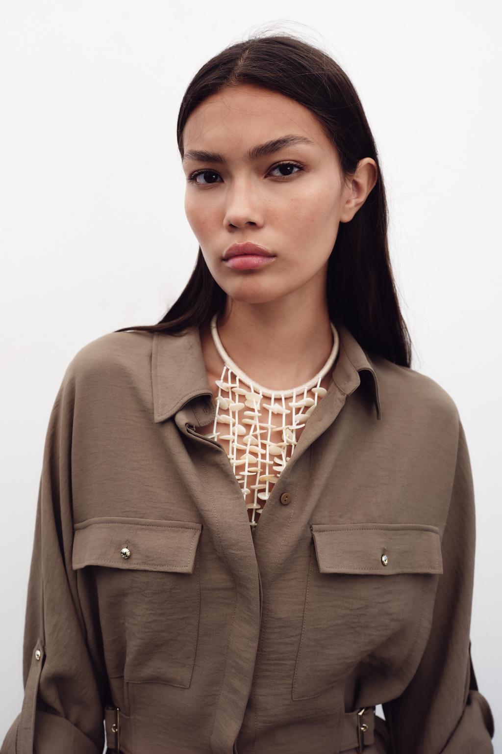 CHEMISE SAFARI BOUCLES LATÉRALES