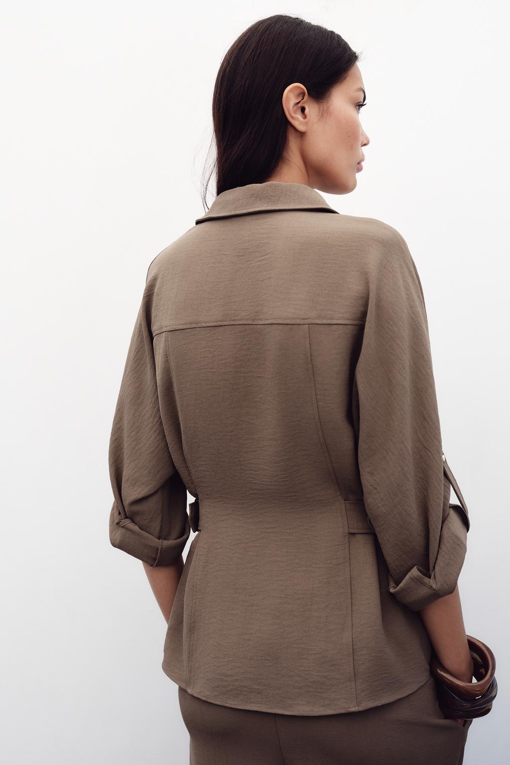 CHEMISE SAFARI BOUCLES LATÉRALES