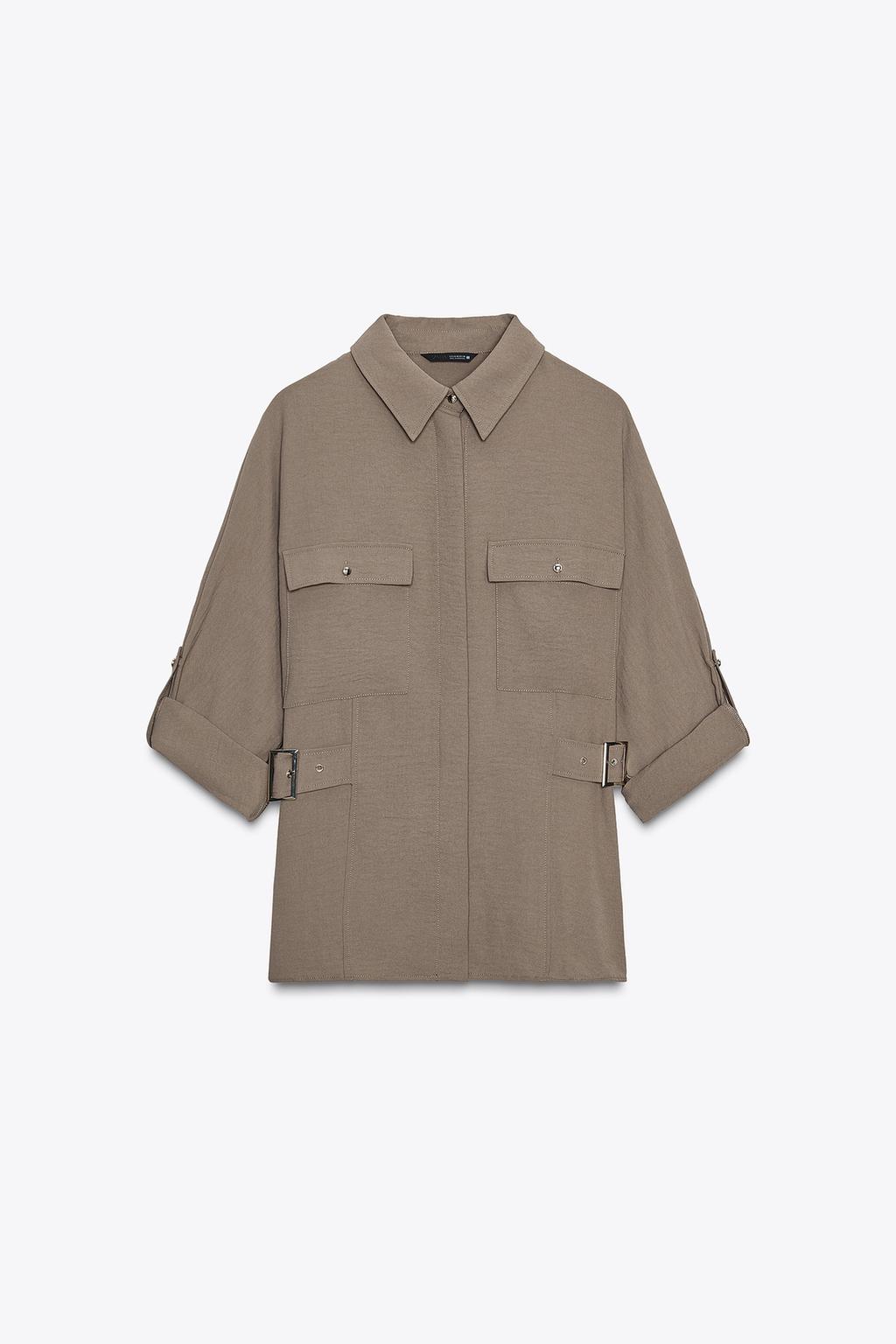 CHEMISE SAFARI BOUCLES LATÉRALES