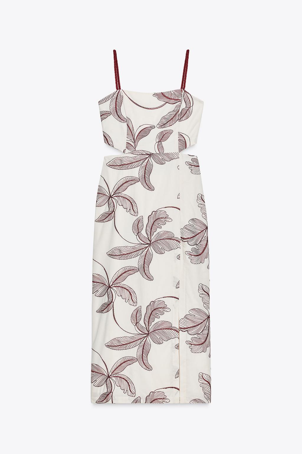 ROBE MIDI BRODÉE ET AJOURÉE