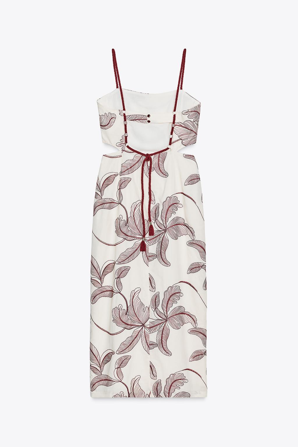 ROBE MIDI BRODÉE ET AJOURÉE