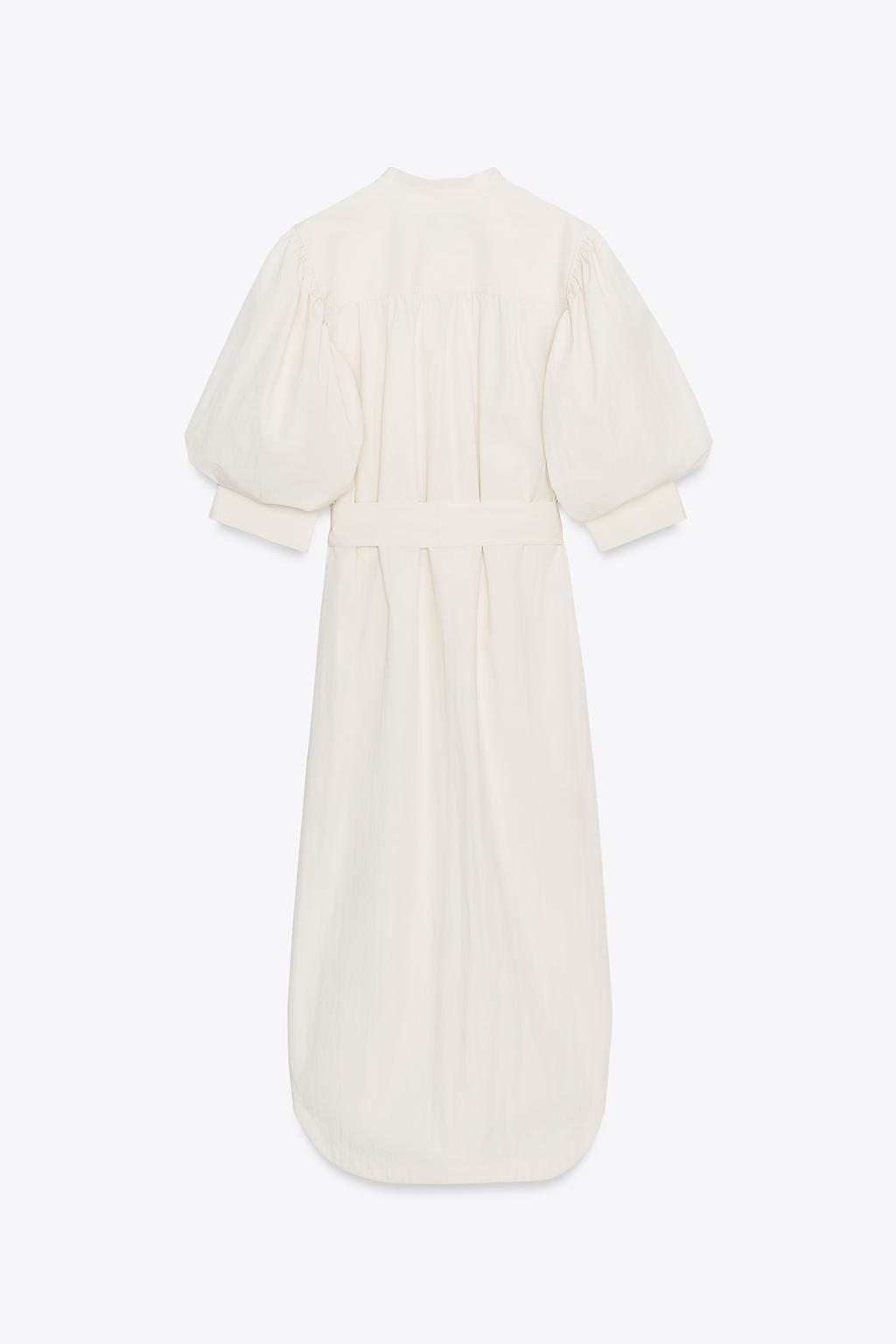 ROBE CHEMISE À MANCHES BOUFFANTES ZW COLLECTION